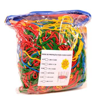 Imagem de Rede De Proteção Colorida Para Cama Elástica 3,66M