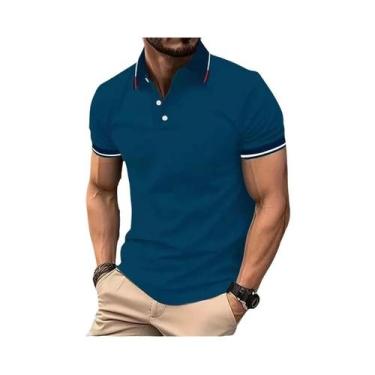 Imagem de Camisa Polo Masculina Manga Curta Branca - Casual de Verão, BR-G2, Jea