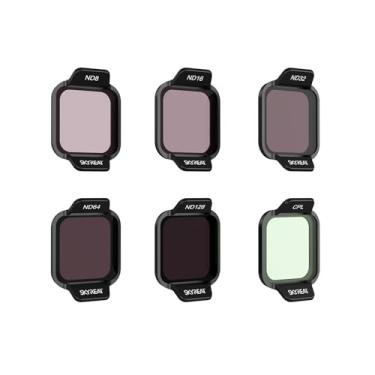 Imagem de Skyreat Conjunto de filtros ND para acessórios DJI Flip Drone, pacote com 6 (CPL, ND8, ND16, ND32, ND64, ND128)