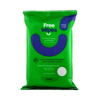 Imagem de Lenço Umedecido Antisséptico Free Wipes Com 20