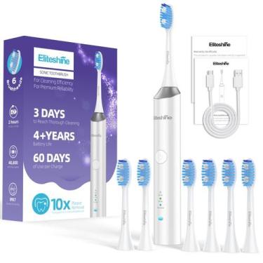 Imagem de Escova de Dentes Elétrica Eliteshine Sonic - Para Adultos e Adolescent