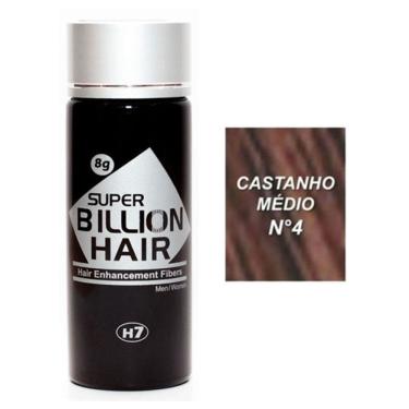 Imagem de Super Billion Hair Disfarce para Calvície Maquiagem Capilar 8 gramas Castanho Médio