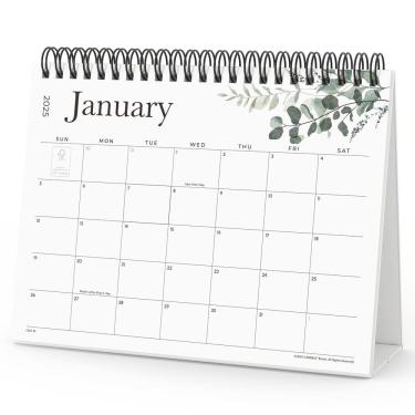 Imagem de Calendário de mesa Cabrix 2025-2026 18 meses com adesivos