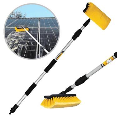 Imagem de Vassoura Extensível Com Entrada De Água Para Limpeza De Placa Solar Ja