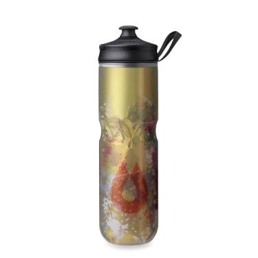 Imagem de HydraPak Garrafa de água térmica Polar Sport – livre de BPA, garrafa esportiva e de bicicleta com alça (Splash Gold, 700 ml)