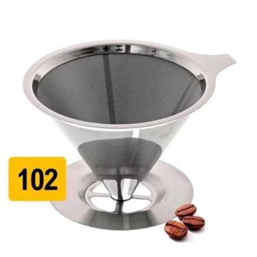 Imagem de Coador Filtro De Café Aço Inox Sem Uso De Papel 102 - M&E Store