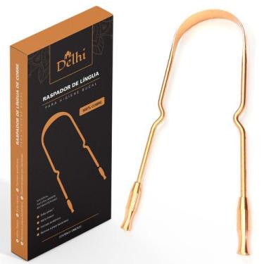 Imagem de Raspador Limpador De Língua 100%  Cobre - Delhi Ayurveda - Higiene Buc