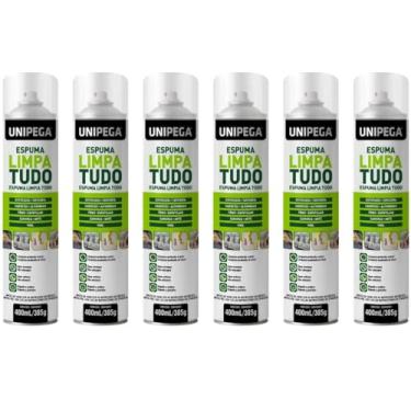 Imagem de Kit 6 Espuma Mágica Limpa Tudo Tênis Sofa Parede Piso Tapete Carpete 400ml