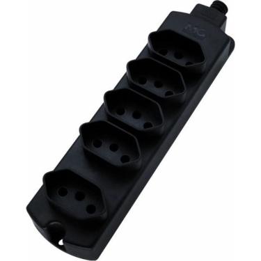 Imagem de Tomada Em Barra Régua De Tomada 5 Tomadas 2P+T 10A