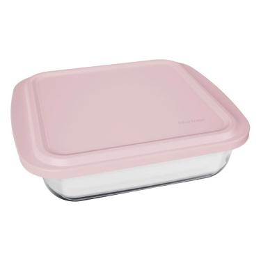 Imagem de Assadeira Nadir Marinex em Vidro Quadrada com Tampa 1,1L - Item Variado