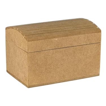 Imagem de Bauzinho Em Mdf Com Dobradiça Lembrancinha Decoração Mini Baú (5 UNIDADES)