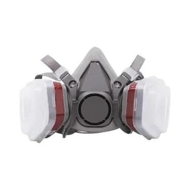 Imagem de Máscara de Gás Reutilizável 6200 com Respirador de Meia Face e Óculos 