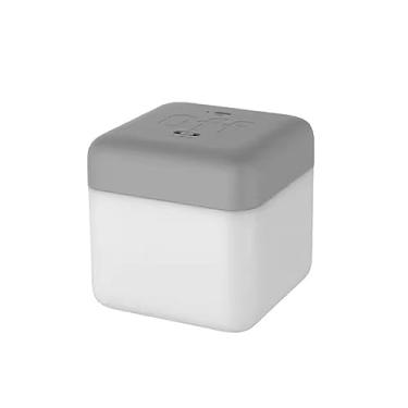 Imagem de Abajur de cabeceira Flip timer night lamp recarregável candeeiro de mesa companheiro dormir lâmpada ambiente quarto candeeiros de mesa Abajur de mesa de cabeceira(Gray)