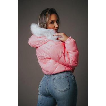 Imagem de Jaqueta puffer Feminina  poliester, Cerise, G