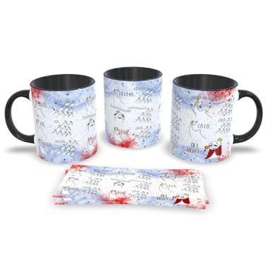 Imagem de Caneca Preta de Porcelana Personalizada Queen Musical com Frases Divertidas (Queen 1)