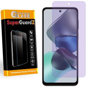 Imagem de SuperGuardZ [Pacote com 2] Película protetora de tela antiluz azul para Motorola Moto G13 (2023) / Motorola Moto G23 (2023), vidro temperado, proteção ocular, 9H, 0,3 mm, antiarranhões, antibolhas
