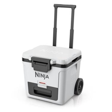 Imagem de Ninja | Cooler | Cooler FrostVault 30QT com rodas | isolado com gaveta de armazenamento seco | Mantém o gelo frio por dias | para praia, acampamento, piqueniques e mais | Branco nuvem | FB230WH