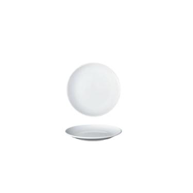 Imagem de Prato de osso de disco branco de porcelana sintética, prato de arroz refogado fast food-8106; disco branco de 15 cm
