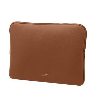 Imagem de Case Para Notebook de 14" Couro Pitanguinha Mariart, Camel