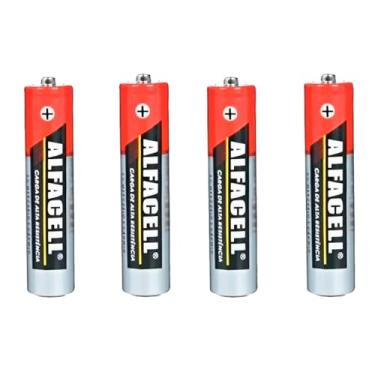 Imagem de Pilha AAA Palito 1.5v Carga De Alta Resistência 4 Unidades
