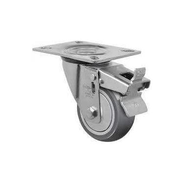 Imagem de Rodizio 6" Placa Giratoria E Freio(612)Schioppa(Gl 612 Bp G) - FIXADOR