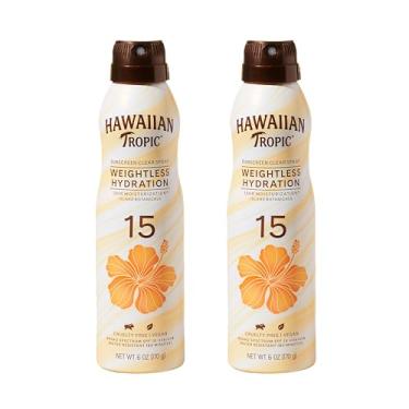 Imagem de Hawaiian Tropic Protetor Solar em Spray Transparente de Hidratação Leve FPS 15, 170 g | Sem Oxibenzona