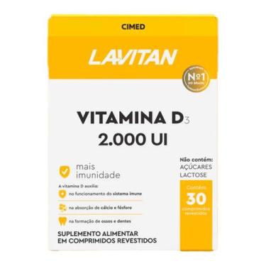 Imagem de Vitamina D 2000 UI 30 Cpr Lavitan - NAO INFORMADO