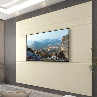Imagem de Painel 217cm para Tv até 85 Polegadas 100% Mdf Luminare Off White