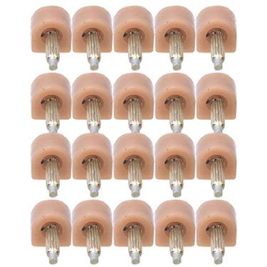 Imagem de Acouto 10 Pares de Calcanhar Alto Calcanhar Sapatos de Reposição Salto el - le, Redutor de Ruído, Acessórios Fáceis de Instalação para Caminhadas Elegantes (604 bege 10 * 11)