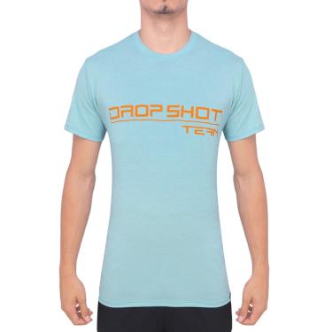 Imagem de Camiseta Drop Shot Team 3.0 Azul Claro e Laranja-G