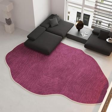 Imagem de Tapete de sala de estar irregular, tamanho grande, tapete de veludo macio, azul escuro, estilo de carpete, decoração para casa, marrom, FQ2124, ED, A, 80x120 cm