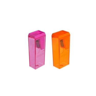 Imagem de Apontador com Depósito Escolar 6cm Bloco Léo & Léo Unidade ou Kit - Le