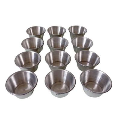Imagem de Kit 12 Forma Minipudim bolo cupcake Muffin aluminio 150 ml - Shopmy