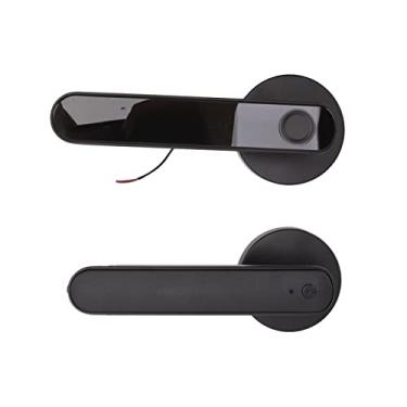 Imagem de Fechadura de Porta Com Impressão Digital Inteligente, Fechadura de Porta Inteligente Com Senha Eletrônica, Fechadura de Porta Com Impressão Digital para Controle de Aplicativo