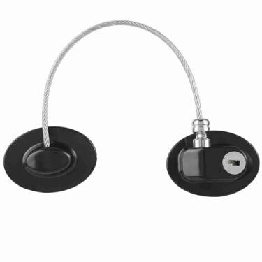 Imagem de Ganhe o Cabo de Trava Geladeira - Seja Sua Casa Com Trava para Janela, Geladeira e Porta (Preto)