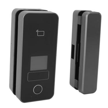 Imagem de Trava de Impressão Digital da Porta de Vidro, Trava de Segurança da Porta de Vidro da Impressão Digital, Capacidade de 1000 Cartas, Com 100 Capacidade de Impressão, 5 Métodos de Desbloqueio,