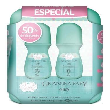 Imagem de Kit 2 Desodorantes Roll-On Giovanna Baby Candy 50Ml