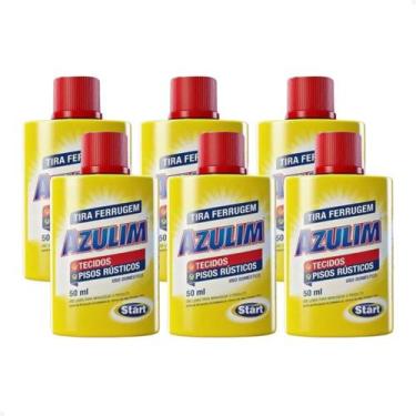 Imagem de Kit 6 Tira Ferrugem Azulim 50ml para Tecidos e Pisos Rústicos