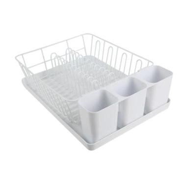 Imagem de Escorredor De Pratos Com Porta Talheres - Casa Bonita