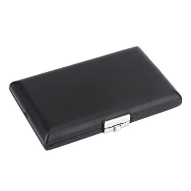 Imagem de MUNEFE Caso do porta -calhas oboé, caixa de caixa de cacho de couro preto de couro PU, caixa de contêiner de juncos com slots para juncos