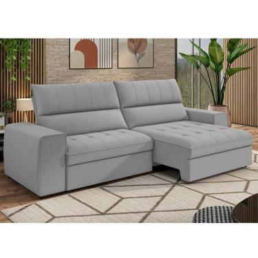 Imagem de Sofá 4 Lugares Retrátil e Reclinável 295 Cm Ac220 Barcelona Cinza