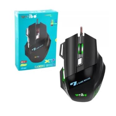 Imagem de Mouse Gamer, 7 Botões, LED RGB, Design Ergonômico, Preto