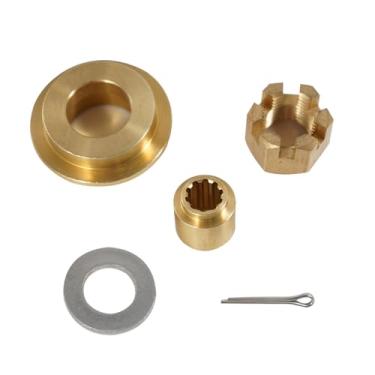 Imagem de Tonvesda Kit de ferramentas de instalação de hélices de motor de popa para Yamaha 25-30HP, inclui arruela de pressão, espaçador, arruela, porca e contrapino