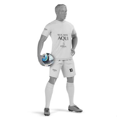 Imagem de Uniforme Esportivo Completo com Camisa e Shorts Personalizado - Fera Print
