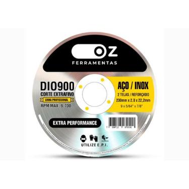 Imagem de Disco Corte Inox 9 Para Esmerilhadeira Oz 230mm - Dio900