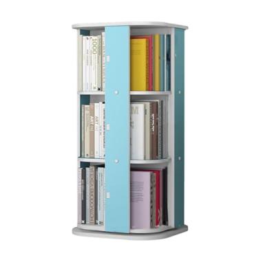 Imagem de AKALNNB Estante rotativa de 360° para livros no chão, suporte para CDs, estante rotativa, adequada para casa/escritório/armazenamento de estudos