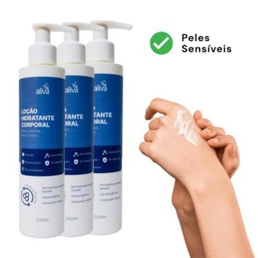 Imagem de Hidratante Corporal Pele Sensível Hipoalergênico Alivá, 690g, 600ml