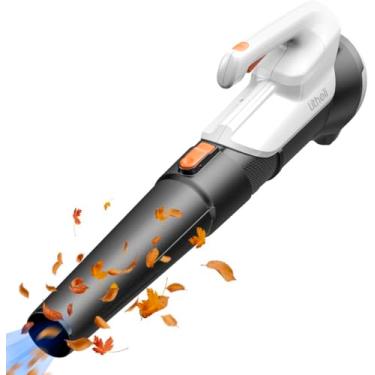 Imagem de Litheli Soprador de folhas sem fio, 355 CFM/85 MPH e 2 níveis de velocidade, sopradores elétricos portáteis para cuidados com o gramado, pátio, neve, poeira, folhas sopradoras (bateria não incluída,