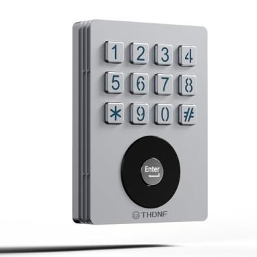 Imagem de Abridor universal de porta de garagem sem fio teclado sem chave para LiftMaster Chamberlain Genie Craftsman Linear Wayne Dalton Openers produzidos, caixa de metal sem chave sistema de acesso à porta