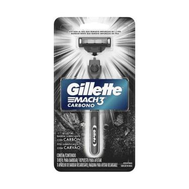 Imagem de Aparelho Barbear Gilette Mach3 Carbono